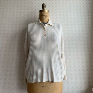 H&M Collared Rib Knit Sweater sz Small TP1